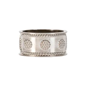 Berry & Thread Napkin Ring - Silver