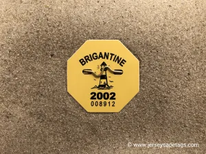 Brigantine 2002 Seasonal Beach Tag