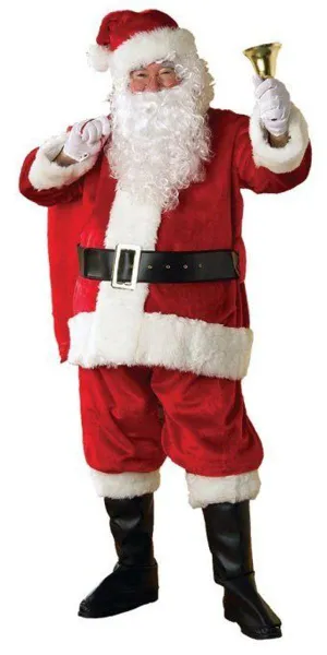 Deluxe Premier Plush Santa Suit Adult Costume