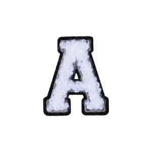 Letter A Patch - A Black/White