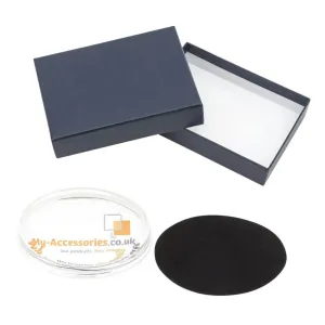 Oval 100 x 70mm Glass Paperweight Kit - Insert Size 93 x 60mm - Pack of 6