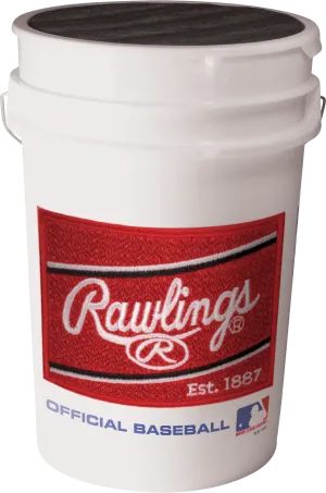 Rawlings Bucket with 30 ROLB1X Baseballs Combo